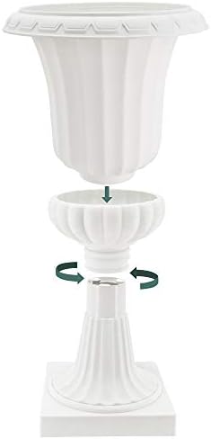 Arcadia Garden Products PL50BK-2 Deluxe Plastic Urn(Pack of 2), Black