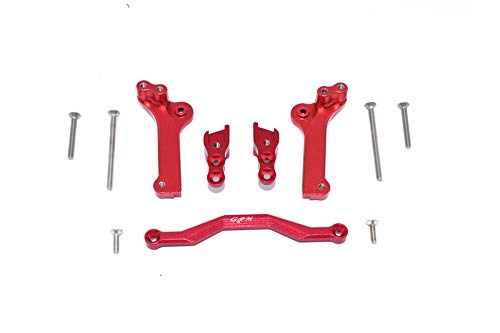 Support d'amortisseur arrière Traxxas Maxx 1/10 GPM rouge en alu pour éviter la casse du châssis