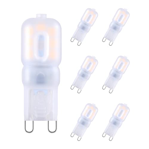 Tkhetiana G9 Dimmable LED Bulb 2.5W, 3000K, 6 Pack