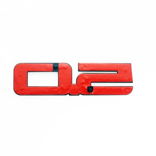 Image of 2pcs Replacement for 2024-2025 5.0 Letters Emblem Door Side 3D Badge Decal Nameplate (Black Red)