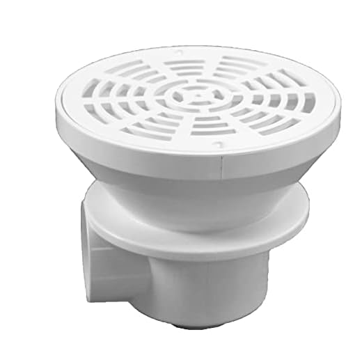 Sumidero Para Piscina Hormigon Abs Blanco Rosca Lat 2&Quot; Inf 1 1/2&Quot; Mod. Em2838-Ccf