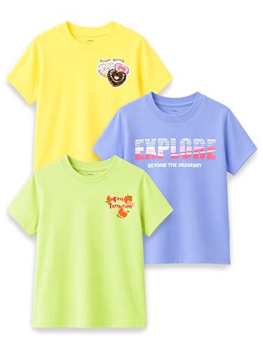 Image of Kidbea Bamboo Kids T-Shirt Ultra-Soft Premium Half Sleeve Graphic Tee for Girls, Casual Summer Wear for Toddlers & Kids