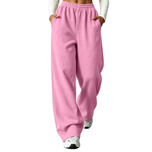Pantalon de jogging femme large fini les vêtements serrés avec ce survêtement taille haute chic
