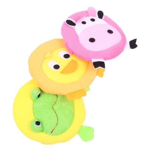 Gatuida 3 piezas Esponjas de Baño Infantiles con Diseño Animal para Limpieza Corporal Suave y Eficaz Esponjas de Ducha para Bebés y Colores Surtidos
