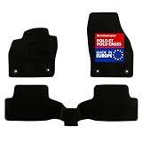 DBS - Tapis de sol voiture - Sur mesure - Adapté à votre VOLKSWAGEN POLO ET POLO CROSS (05/2005-11/2009) Antidérapant : Clips de fixation et Autogrip - 3 pièces : Protection du Pont arrière - Moquette