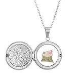 Quantité : 1 collier Care Trees Médaillon Art déco tendance pour accrocher des photos Cadeau d\'anniversaire