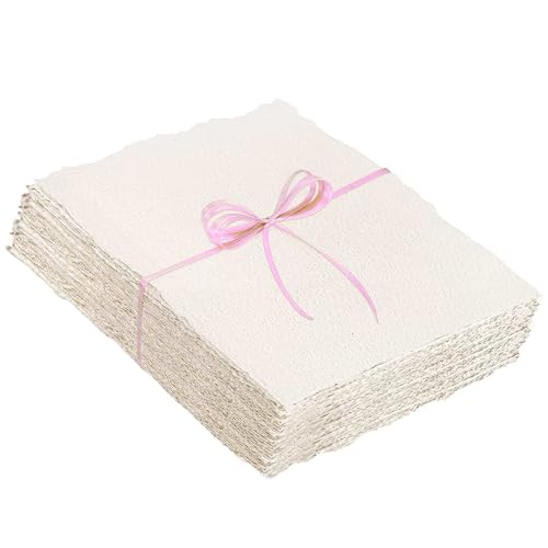 25 papeles de acuarela de algodón, 4 x 6 pulgadas, 300 g/m², papel texturizado en bruto para acuarelas, escritura, caligrafía, pintura, tarjetas, manualidades