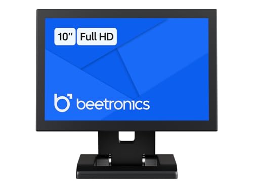 Image of Beetronics 10-Inch Full HD IPS Monitor - Professional Industrial-Grade Display | HDMI, VGA, BNC, RCA Inputs | Durable Metal Housing, Matte Screen, 24 /7 Continuous Operation, Wide Viewing Angle, 10HD7M