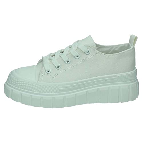 ZAPATOP F123 Scarpe Piattaforma Donna Sneakers, bianco, 41 EU