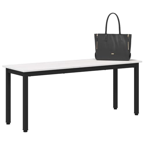 Banco de comedor moderno de 110 cm en madera y metal para salón 4