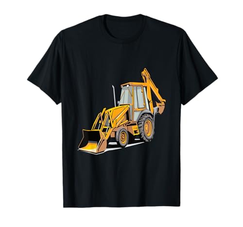 Retroexcavadora Máquina de construcción Maquinaria pesada Camiseta