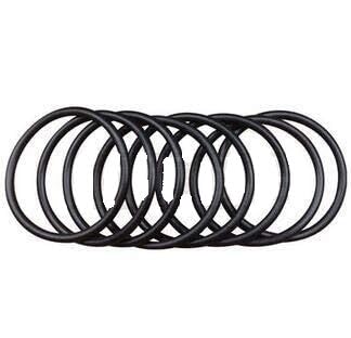 Guarnizioni, rondelle, O-ring in silicone nero da 10 pezzi 80 mm x 5 mm