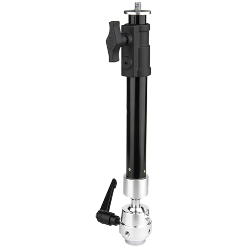 Image of Kupo Super Riser Extension with Adjustable Height Column, Ball Head and 3 /8 inch-16 Threading for Camera Positioning and Car Mount Photography (KG401211)