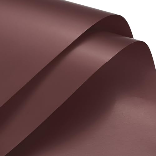 uxcell ラッピングペーパー 58*58cm 無地 包装紙 花束 ブーケ ラッピング用 撥水加工 防水 チョコレートカラー 20枚入り 入学お祝い バレンタイン 母の日 誕生日（Amazon）