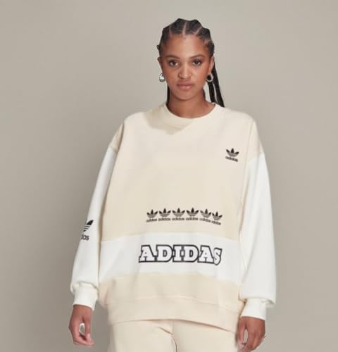 adidas Originals Trefoil Logo Play Sweater Wonder White LG2