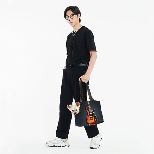 Sac de transport orange pour petits chiens et chats idéal pour les sorties urbaines