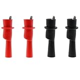 ZZHXSM 4PCS 10A 1000V Multimeter Push On Insulated Alligator Clips Multi Testers for Electrical Testing