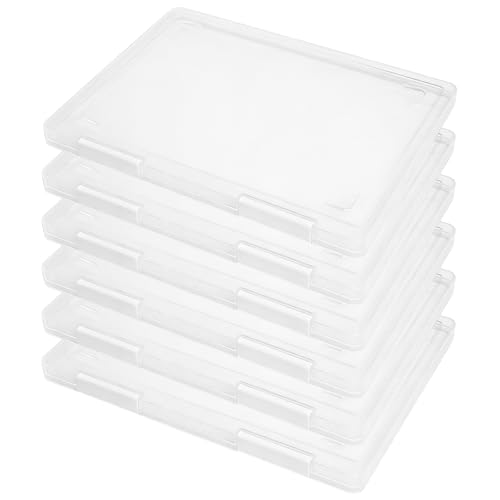 Pochettes transparentes A4 en lot de 6 pour un bureau parfaitement ordonné au quotidien
