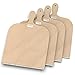 Produktbild AUPROTEC Pizzaschaufel Holz Pizzaschieber Pizzabrett Birke geschliffen Modell Yves: 4er Set, Größe XXL 48 x 32 cm