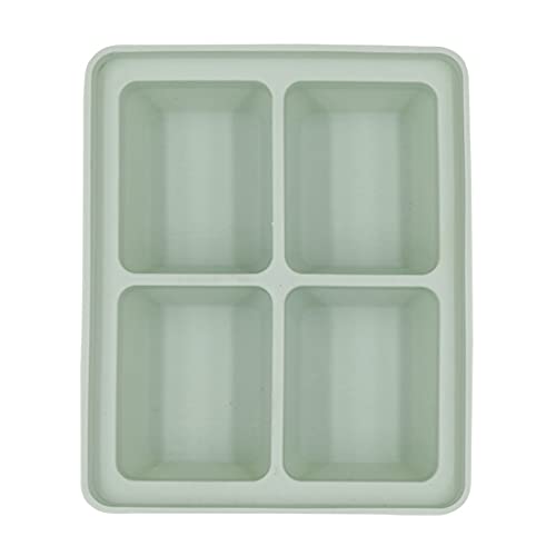 Molde grande de silicona para hielo con tapa 4/6 celdas miniatura 1