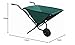 Faltbare Schubkarre - Faltschubkarre - robuster Stahlrahmen - 112 cm x 72 cm x 73 cm - 600 D Oxford Gewebe - Gartenkarre - Aufhängbar - Schiebkarre, Grün/Schwarz