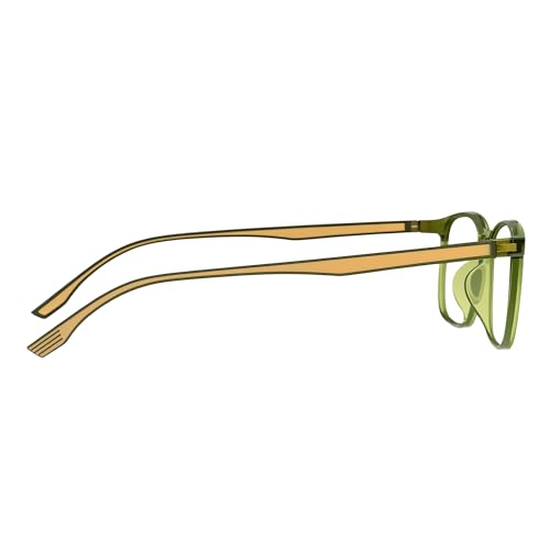 Image of Blue Light Blocking Glasses for Men & Women | Blue Cut Anti Eye Strain & UV Protection Eyeglasses for Computer, Gaming & Mobile | Stylish Rectangle Frame Chasmaa