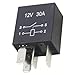 12V/24V 30A Automotive Relay, 5-Pin SPDT, for Air Conditioning, Oil Pump and Wiper Control, -40°C to +125°C (24V 5PIN)