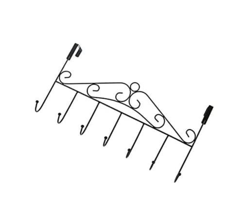 Over Door Non Drilling Hook Multi Use (Black)