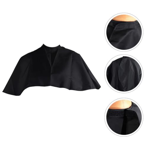 Capa impermeable para corte de cabello, negra miniatura 7