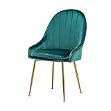 【TELA DE TERCIOPELO SUAVE Y ASIENTO CÓMODO】 Esta silla decorativa de terciopelo está tapizada con cojines suaves que están llenos de esponja de alta densidad. Además, la superficie está cubierta con una tela de terciopelo agradable para la piel, que ofrece una mejor sensación del tacto. Además, el respaldo ancho y ergonómico proporciona una gran comodidad al tiempo que alivia la fatiga cuando te apoyas en él.