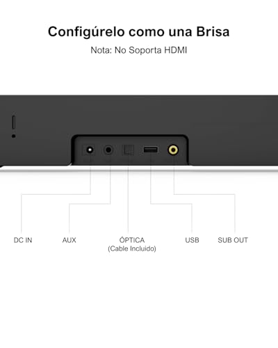 Barra de Sonido ULTIMEA 2.1 con Subwoofer y Bluetooth 5 - Imagen 4