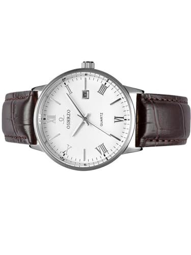 Image of Men's Mechanical Automatic Watch - Leather Strap, Waterproof, Classic Casual Wristwatch