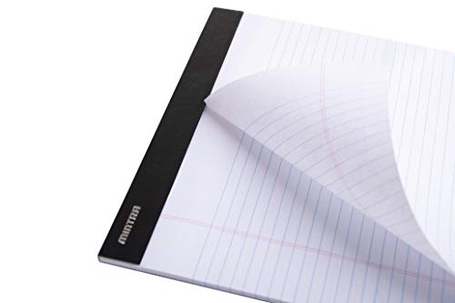 Mintra Office Legal Pads - ((BASIC WHITE 6pk, 8.5in x 11in, NARROW RULED)) - 50 Sheets per Notepad, Micro perforated Writing Pad, Notebook Paper for School, College, Office, Business - Thumbnail 2