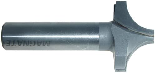 Magnate 1278 Plunge Flat Roundover Router Bits - 1/2" Radius; 1/4" Small Diameter