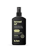 b.tan tanned AF... intensifier tanning oil for outdoor sun with 7 ultra moisturizing body oils to keep your skin hydrated AF - suntan oil, tanning oil spray, browning lotion, bronzer tan oil, 8 fl oz