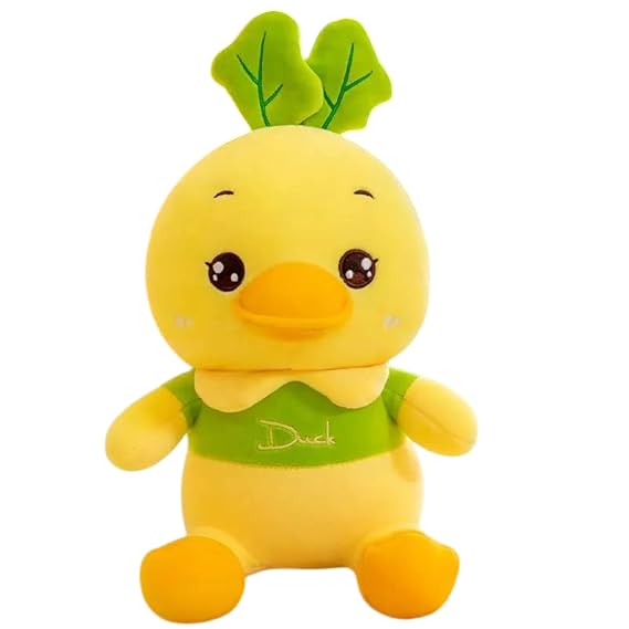 Image of Cute Green Duck Soft Toys, Stuffed Animal Figure Plush Teddy Bear for Girls, Boys, Kids, Adults, Birthday Gifts, Car Hanging, Home Decoration - 35 cm