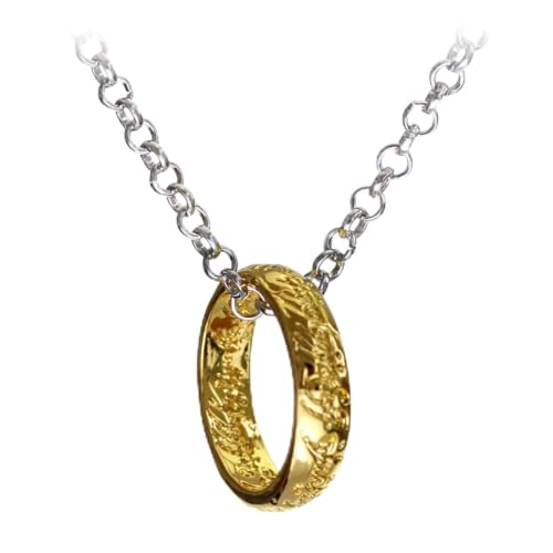 Collier pendentif à bague gravé, le cadeau idéal pour fille