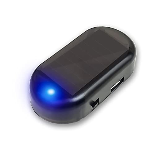 Luce Blu Lampeggiante Luce Sicurezza Auto A Energia Solare ALWIDA | 2 LED Lampeggianti Blu, Simulazione Allarme | Con Porta USB Lampeggiante Blu - Foto 12
