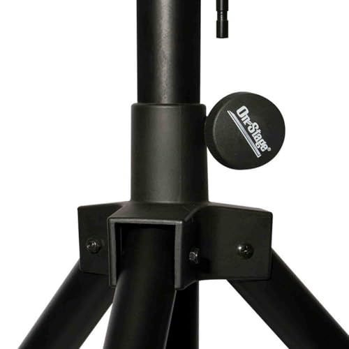 Onstage SS7762B Speaker Stand With Adjustable Leg,Black thumb #6