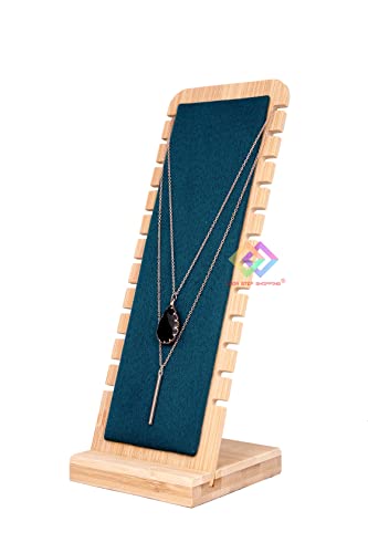 Image of (Wooden Necklace & Chain Stand Wooden Jewellery Display Stand