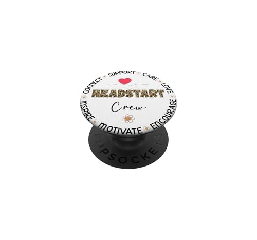 Leopard Headstart Crew Appreciation Week Back to School PopSockets Adhesive PopGrip