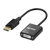 安心の日本企業 MSL FORCE Displayport DVI 変換アダプター 1080P@60Hz 20cm 1920×1080 金メッキ 単方向 音声対応 DP (オス) to DVI (メス) 1個
