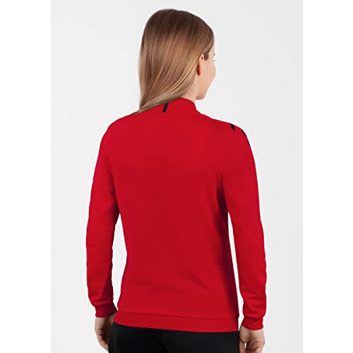 JAKO Damen Polyesterjacke Challenge, Rot/Schwarz, 38 – Ansicht 4