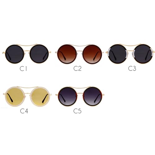 Lunettes de soleil rondes légères pour éviter les marques sur le nez - 6