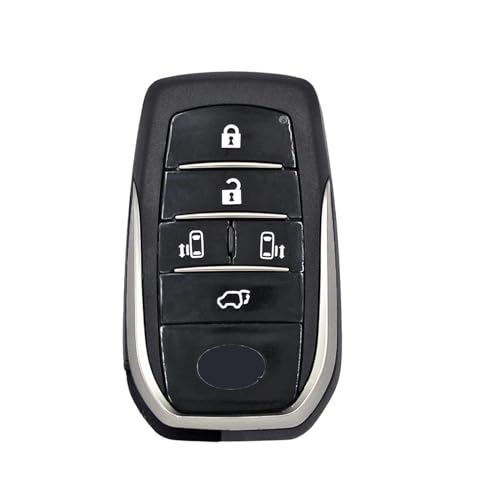 Boîtier clé Toyota Alphard 30 coque 5 boutons pour télécommande de voiture 2015-2019