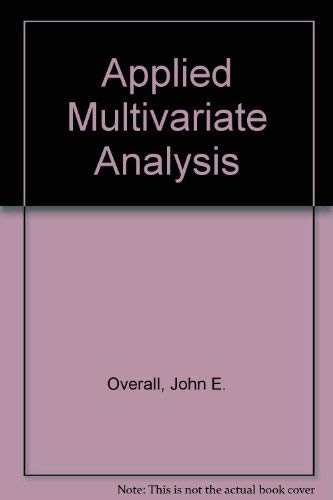 Applied multivariate analysis (McGraw-Hill seri... 0070479356 Book Cover