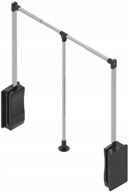 Pull Down Wardrobe/Bedroom Lift Rail Clothes Hanger adjustable w/soft return (540-710mm)