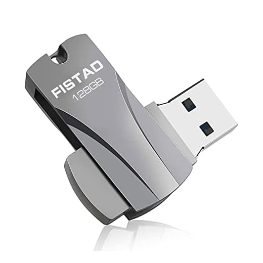FT USB Stick 128GB USB 3.0 USB Flash Drive 128GB Metal Flash Drive Waterproof Pen Drive Portable USB Stick 128GB for School Office Car PC Laptop (Black)