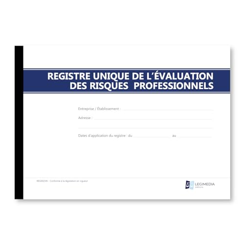 Document Unique D'Évaluation Des Risques Professionnels (DUERP) – Registre Pré-Rempli...