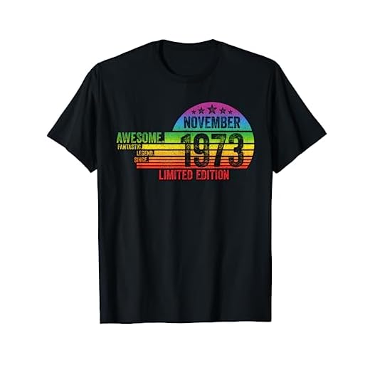 Regalo De Cumpleaños, Impresionante Desde Noviembre 1973 Camiseta